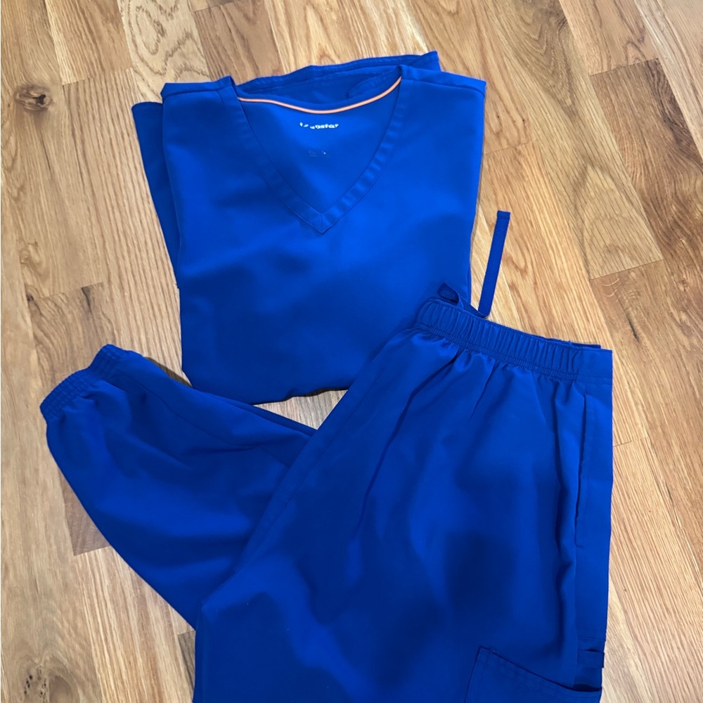Scrubstar Royal Blue Women's Scrub Top & Jogger Pants